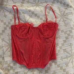 Urban Outfitters Pink Corset Size Large
